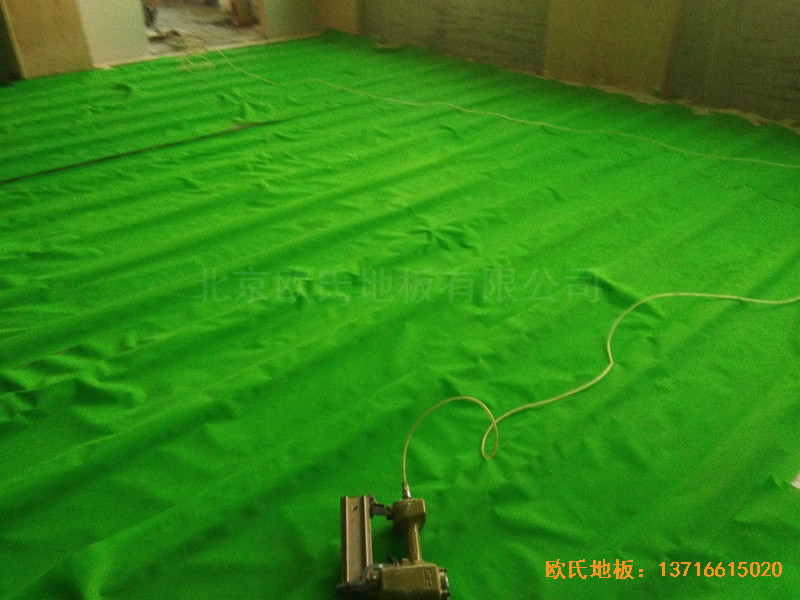 臨沂飛天舞蹈學校體育木地板鋪設案例2