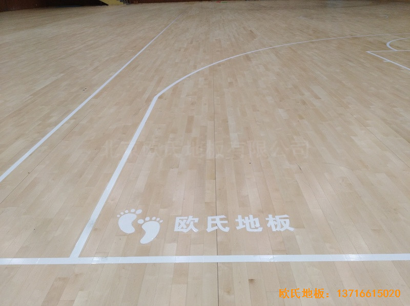 浙江三門核電站體育館體育地板鋪設案例3