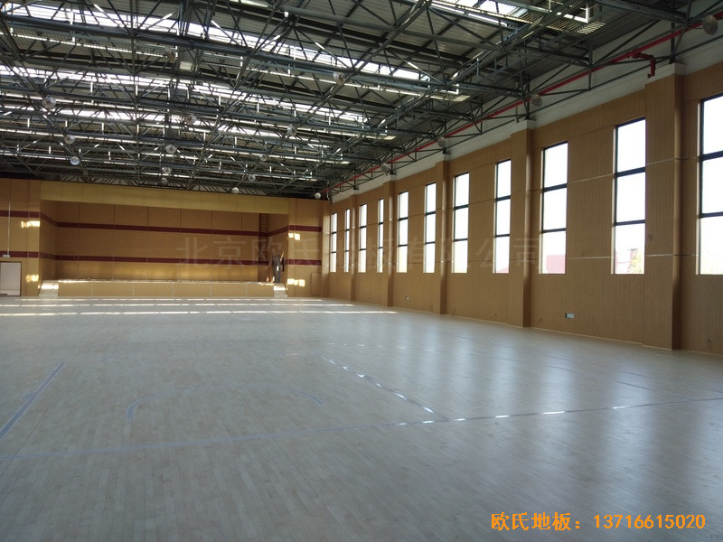 浙江德清縣三合體藝館運動木地板鋪設案例3