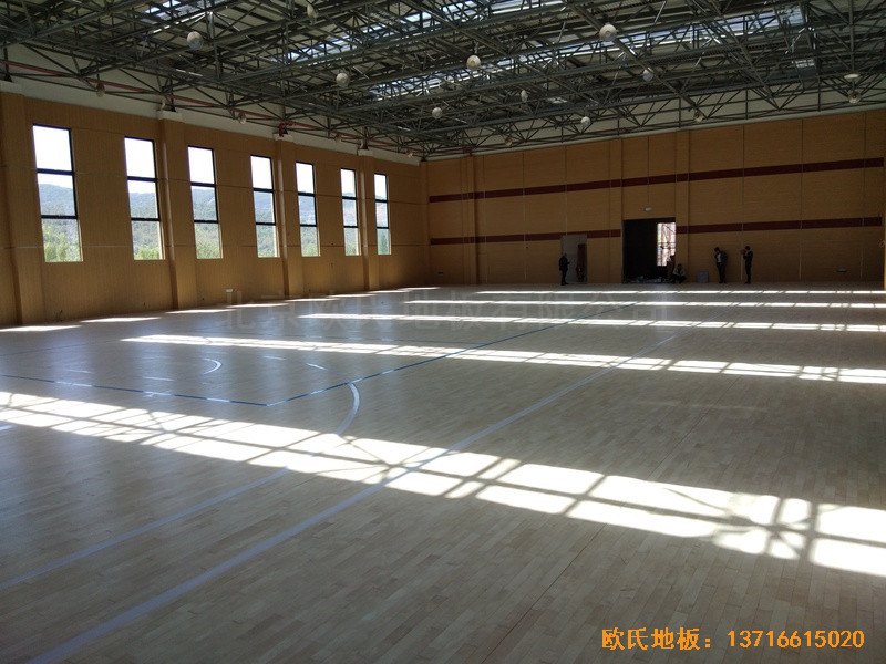 浙江德清縣三合體藝館運動木地板鋪設案例4