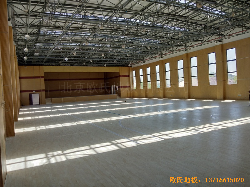 浙江德清縣三合體藝館運動木地板鋪設案例5