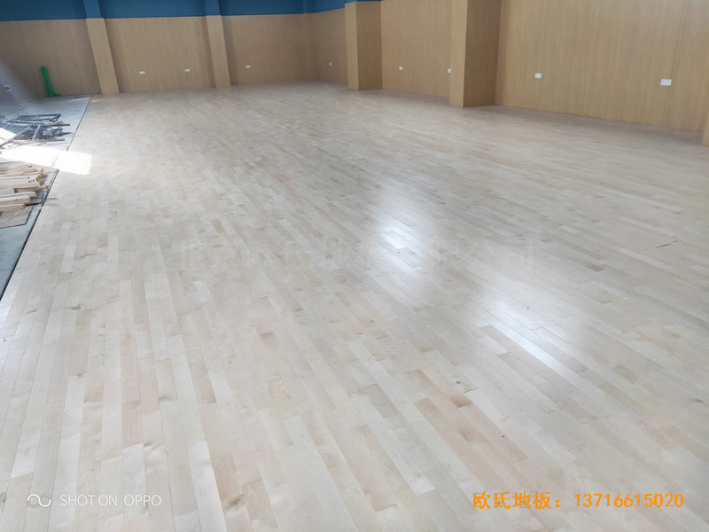 湖南邵陽自來水公司運動館運動木地板鋪裝案例4