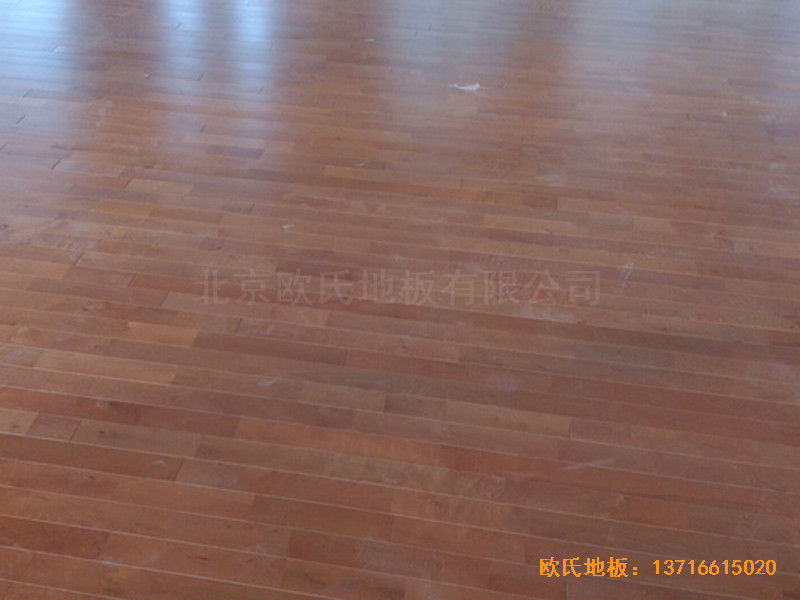 甘肅天水清水縣農業學院籃球館運動木地板鋪裝案例4